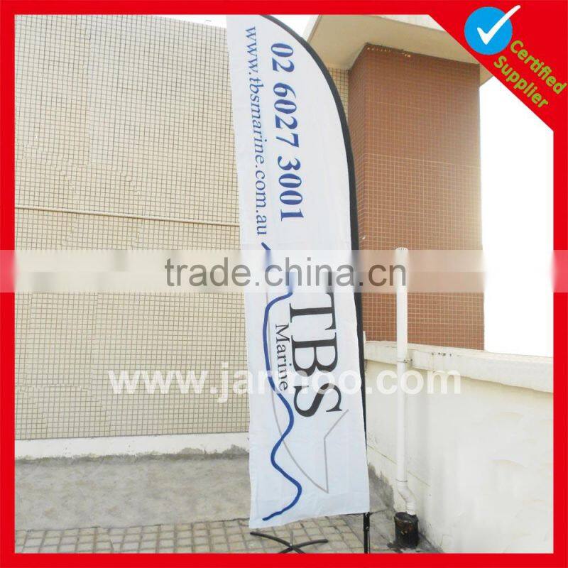 Various waterproof teardrop banners