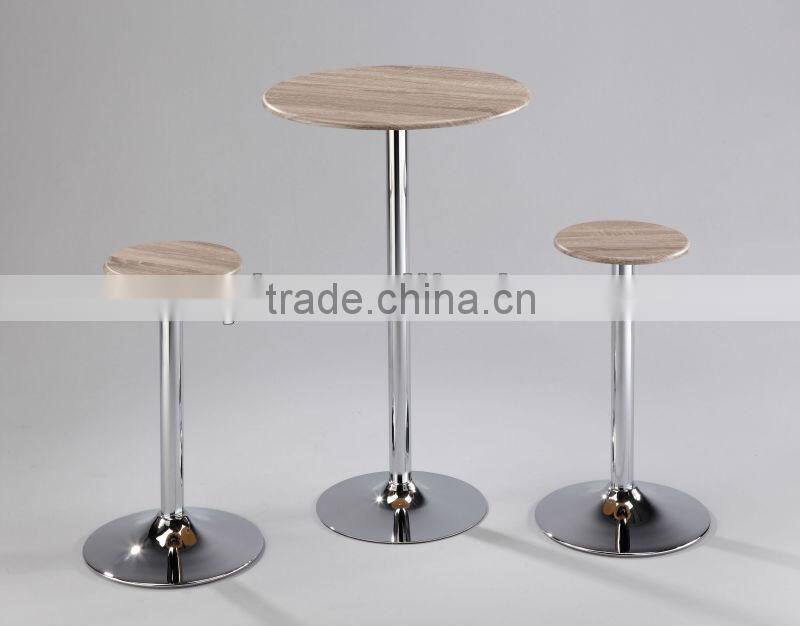 Oak Embossment Modern Bar Table Set