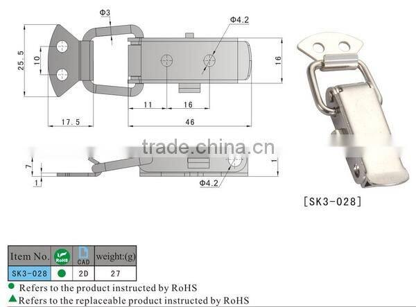 SK3-028 toggle latch for cabinet,industrial box,vibriation eqiupment