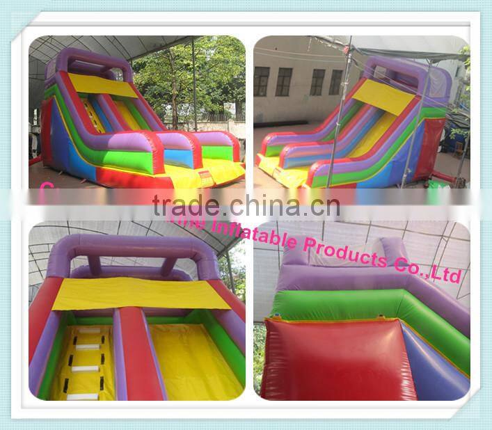 2014 best sale commercial inflatable slide inflatable dry slide