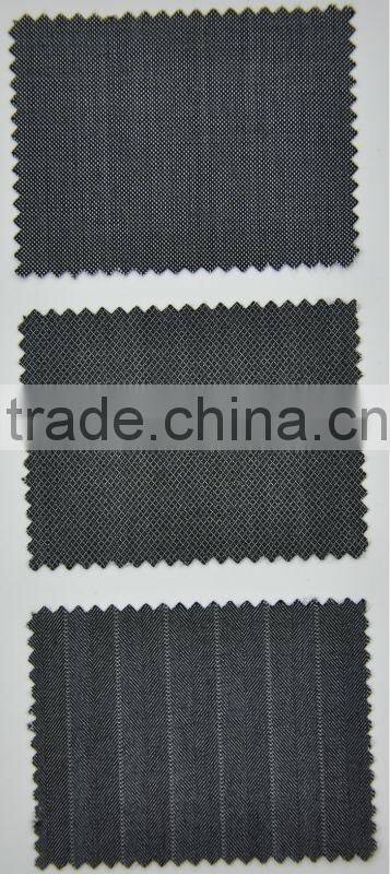 luxury Italian design worsted wool suit fabric wholesale in stock