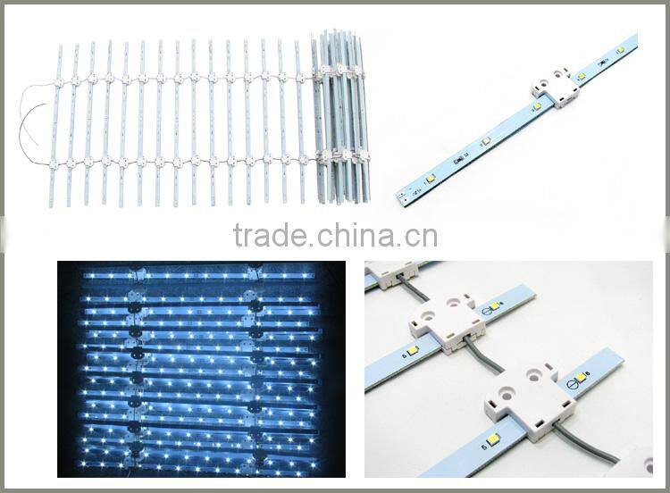 Flexible led back view curtain for aluminum lightbox