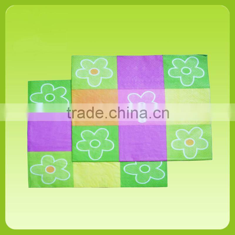 13"x13"(33x33cm) 100% Virgin Custom Logo Printed Customized Paper Napkin