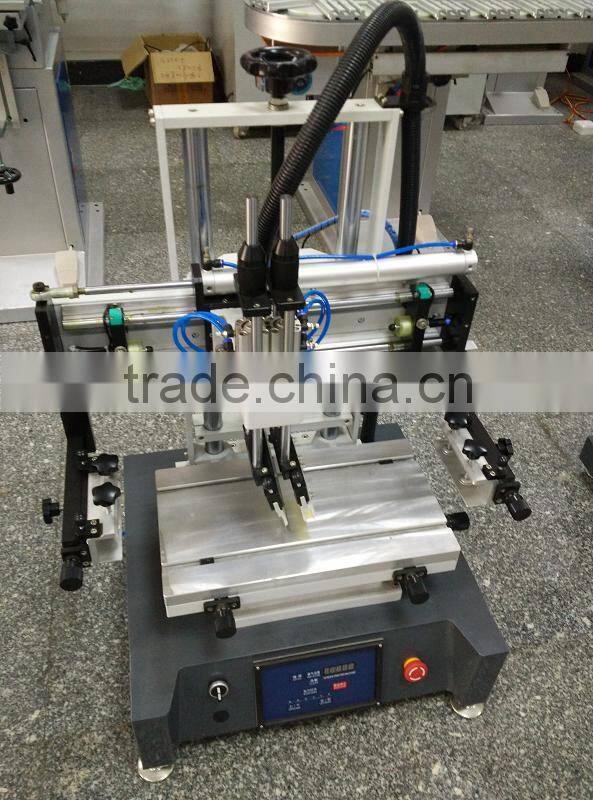 T slot flat screen printing machine