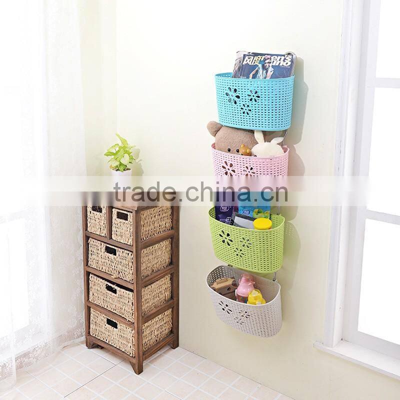 CH7056 Factory cheap Kitchen Plastic Wall hanging basket wholesale