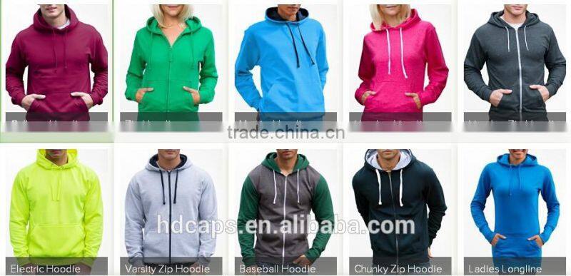 Custom fashion two color hoodies/custom made hoodies