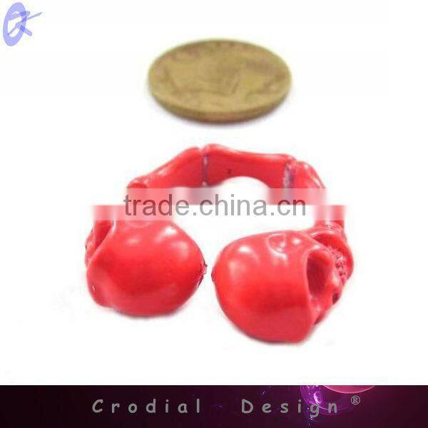 2013 Cheap Wholesale Hot Sale Red Skull Design Skull Tat Ring For Women Fashion Rings