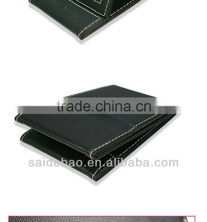 Black Leather Folding cosmetic mirror fold beauty mirror makeup make up tool