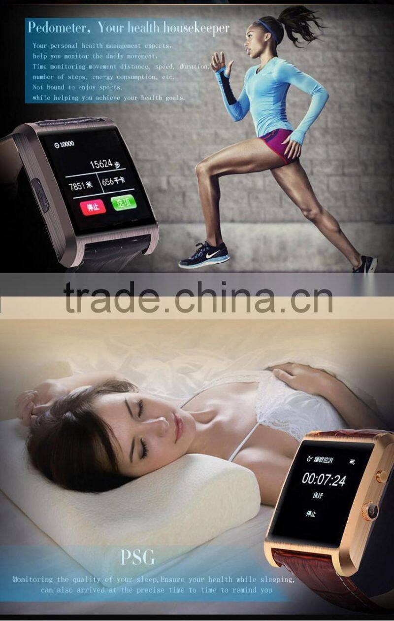 Newest DM08 Bluetooth 4.0 Smartwatch with Pedometer, Contacts Sync Camera Remote, Sleep monitor SMS Reminding Smartphones