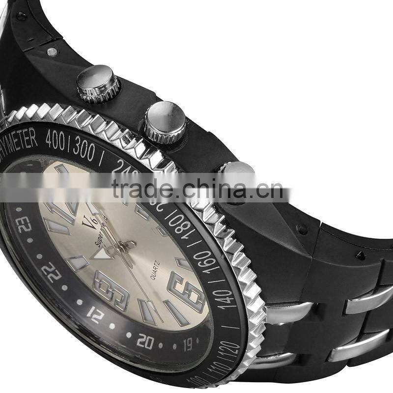 WJ-5414 big face silicone trendy attractive top brand V6 night luminous men and women watch