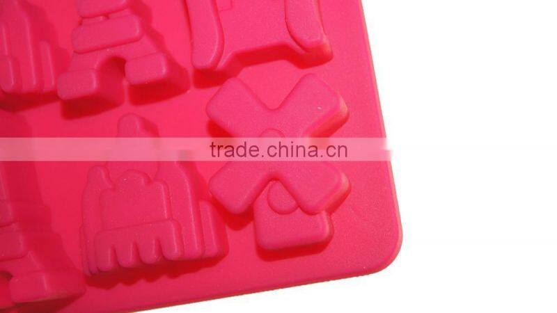 OEM/ODM house shape silicone ice cube tray mold chocolate container