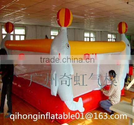 Dolphin inflatable bouncer house, inflatable jumping castle, air bouncer