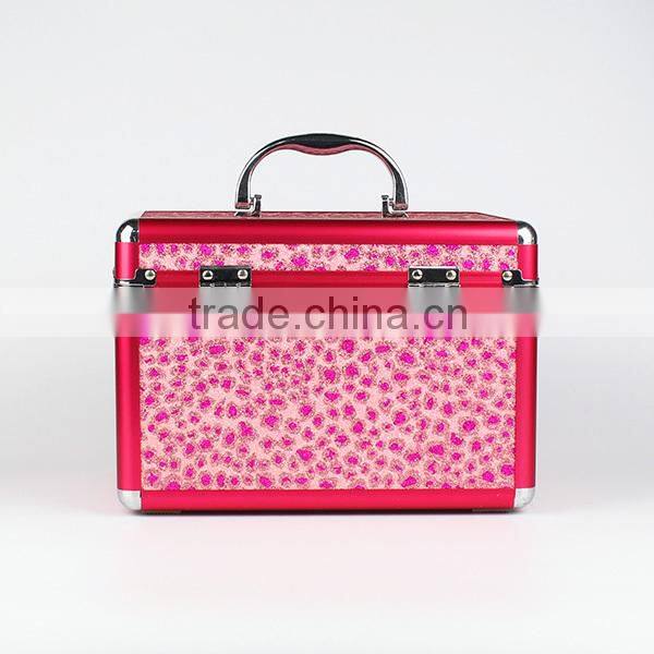 2014 popular aluminum makeup case with drawer