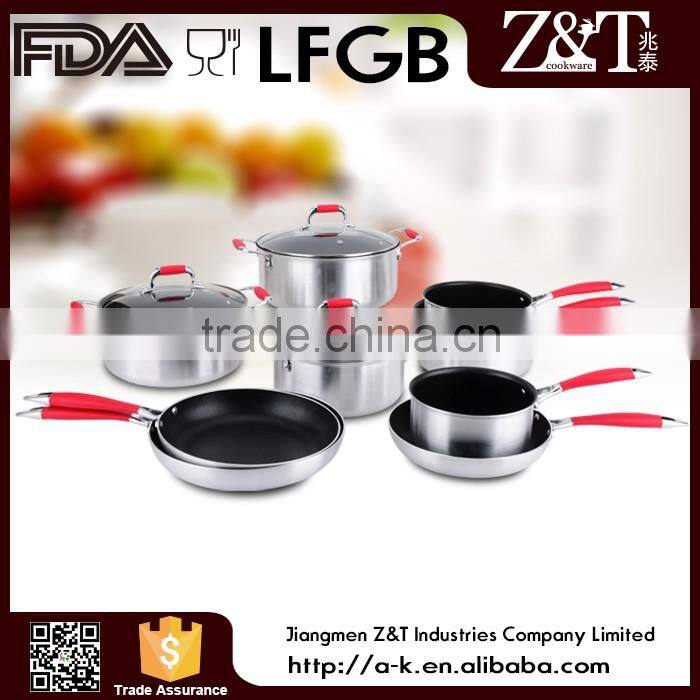 New product aluminum non stick cookware set with fry pan set