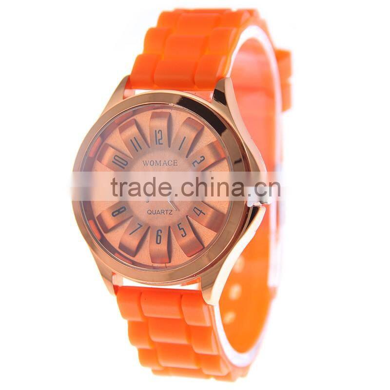 Colorful Silicone Jelly Gel Sport Wrist Watch, Chic Unisex Sports Wrist Watches Wholesale