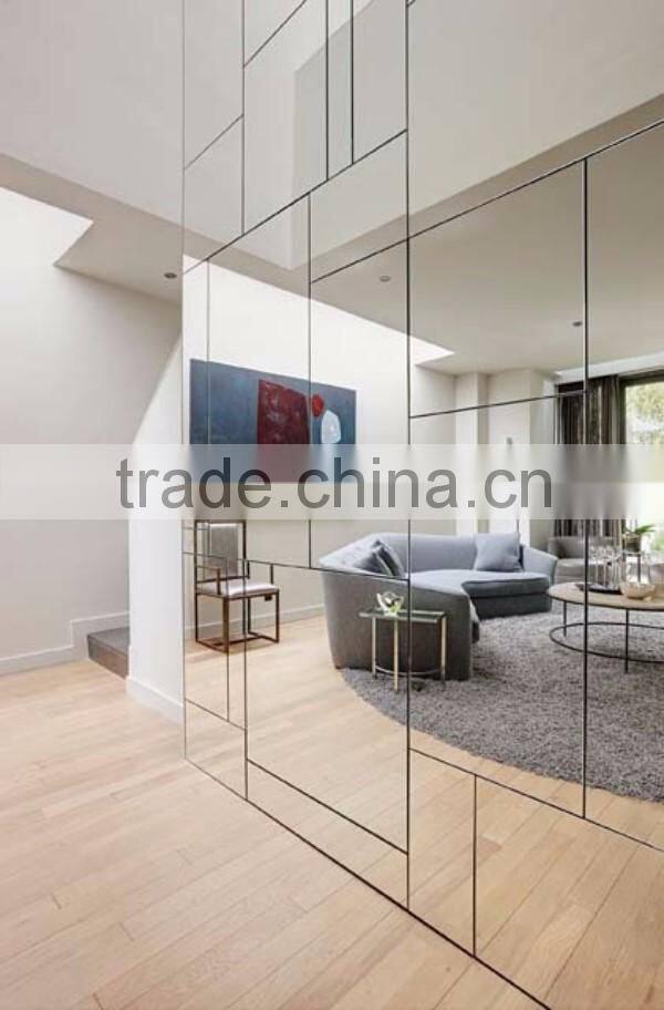 Free Sample Tempered Float Glass Partition Two-way Mirror Glass