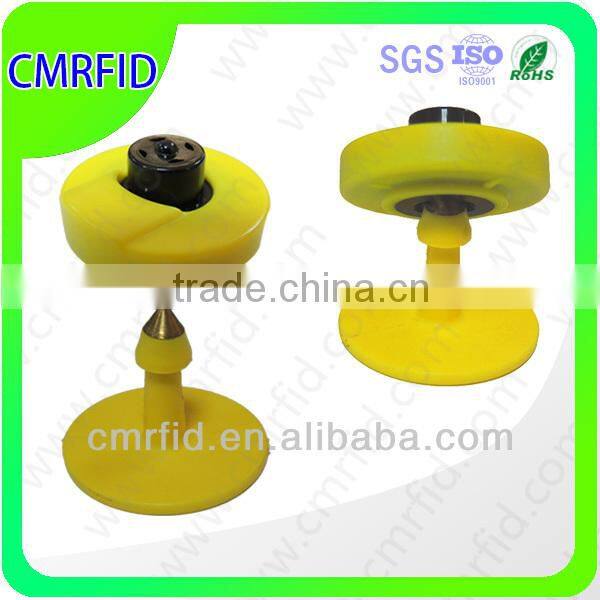 Anti-drop round ear tag for animal tracking