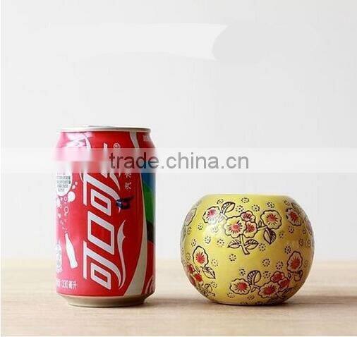 Mini antique style ceramic candlestick candle holder