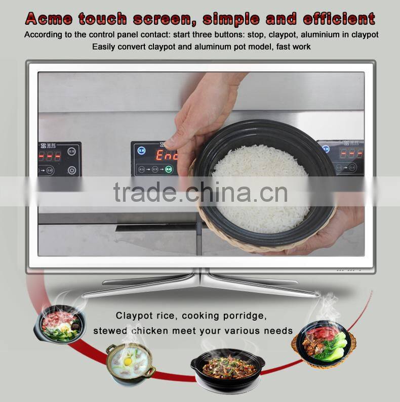 Shentop Baozaifan cooking machine Stainless Steel 12 ClayPot machine With Cabinet Stove for Restaurant BST-C12