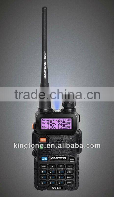 baofeng uv5r 1.5" lcd ham two way radio dual-band battery charger for baofeng uv 5r
