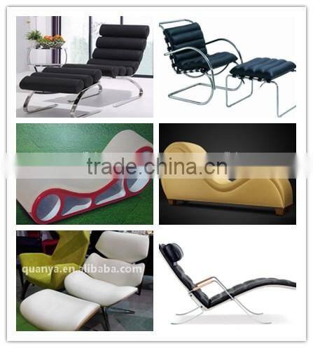 Fashionable fiberglass frame upholstery nice fabric womb sofa