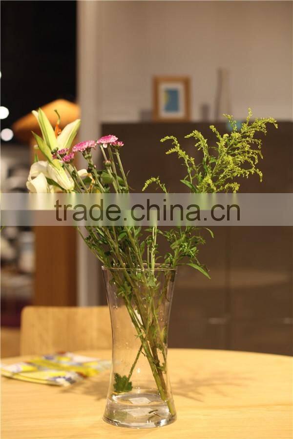handmade different shaped chinese glass flower vase for home decoration
