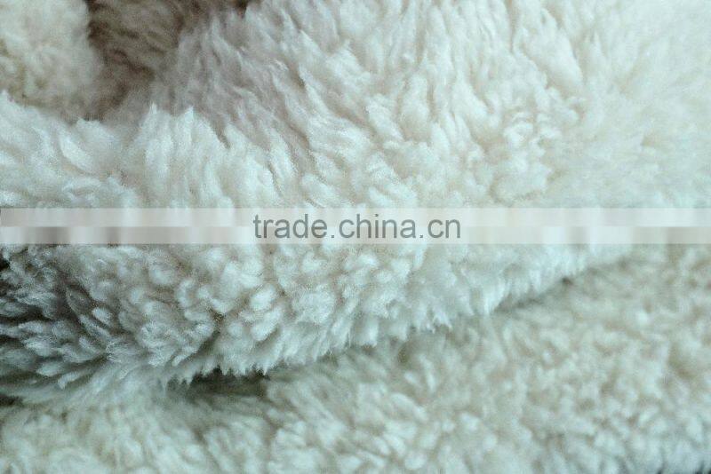 deep pile fleece fabric for leisure jacket