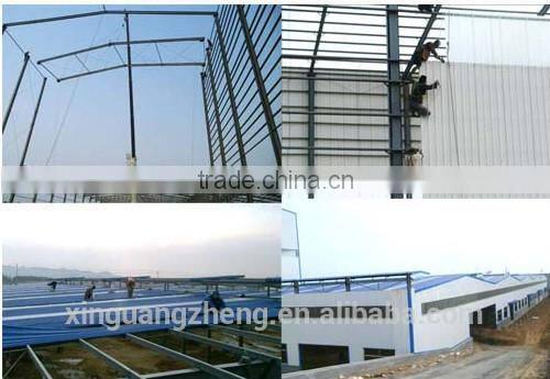 Workshop building steel structure and sandwich panel