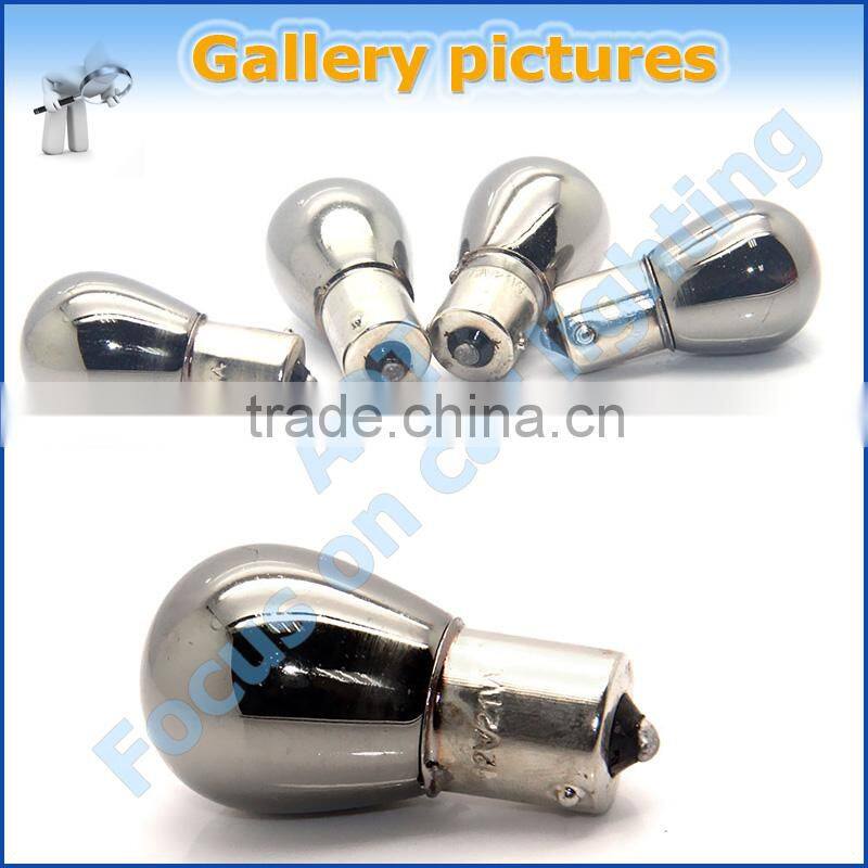 High quality p21w chrome amber chrome lamp light