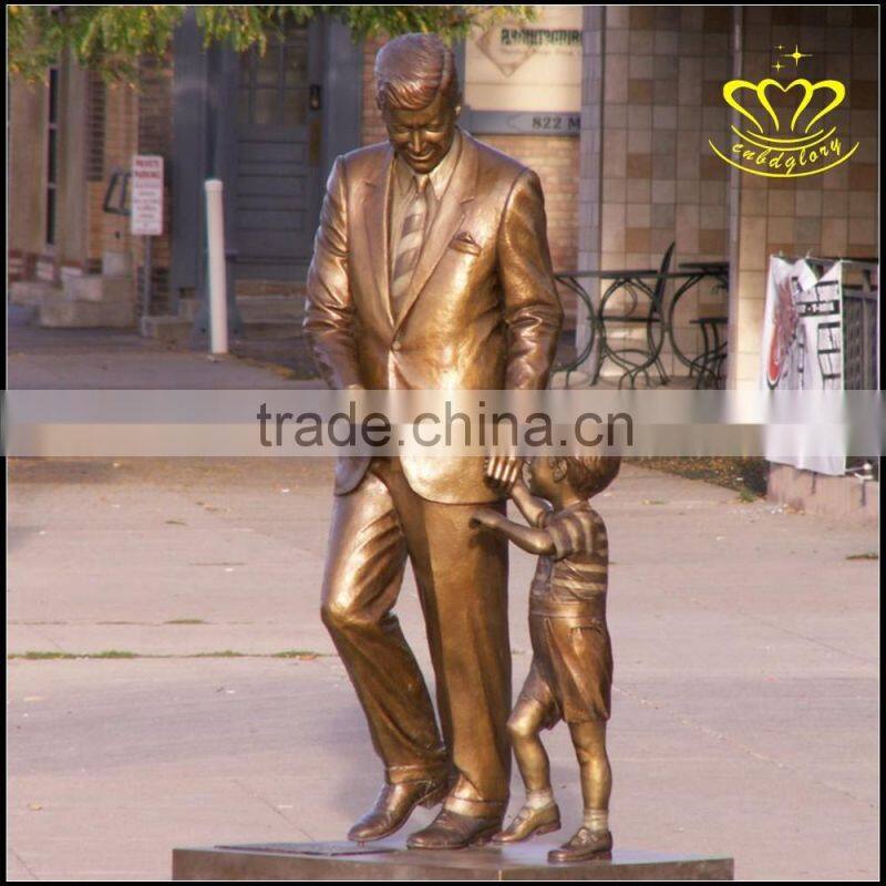 The outdoor garden decoration Figure Sculpture Park Square bronze sculpture