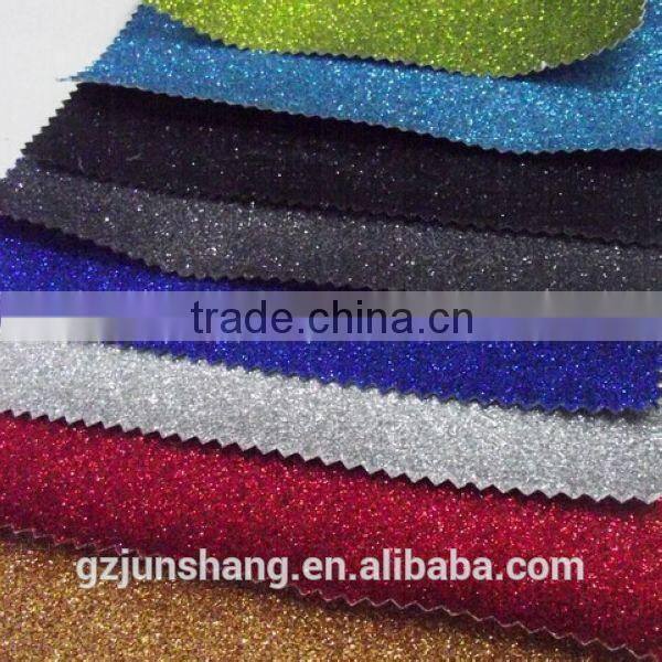 PU glitter leather material for fashion shoes making with good quality