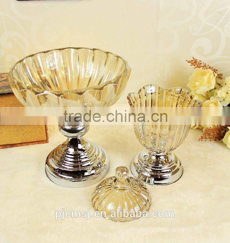 clear leaf shaped crystal fruits plate for home decoration