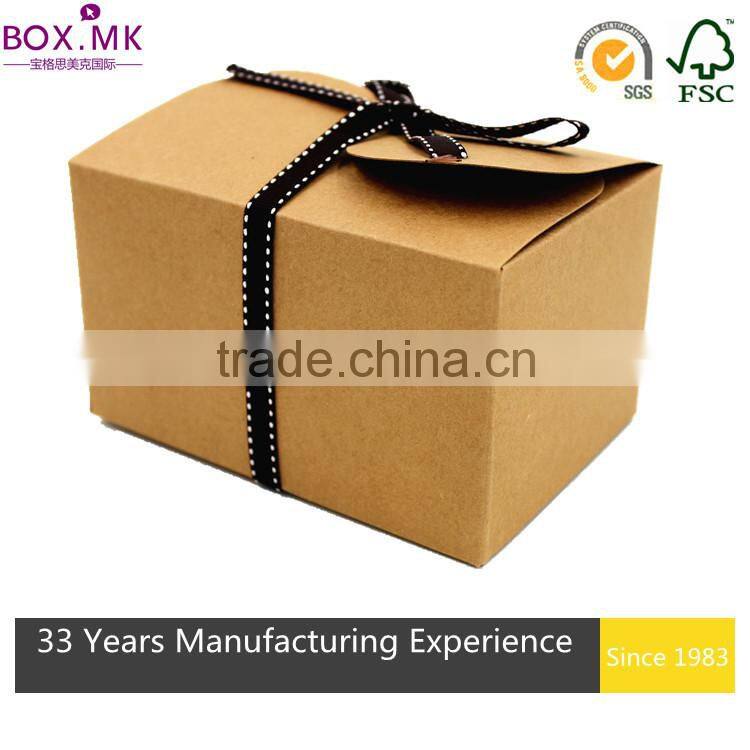 2015 Top-selling Recyclable White Cardboard Cake Box