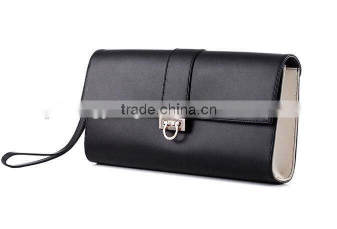 pure leather clutch handbags fashion women