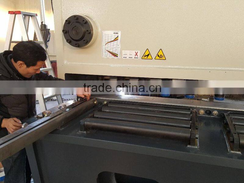 16X4000mm Hydraulic Guillotine Shearing Machine with South Korea Kacon pedal switch