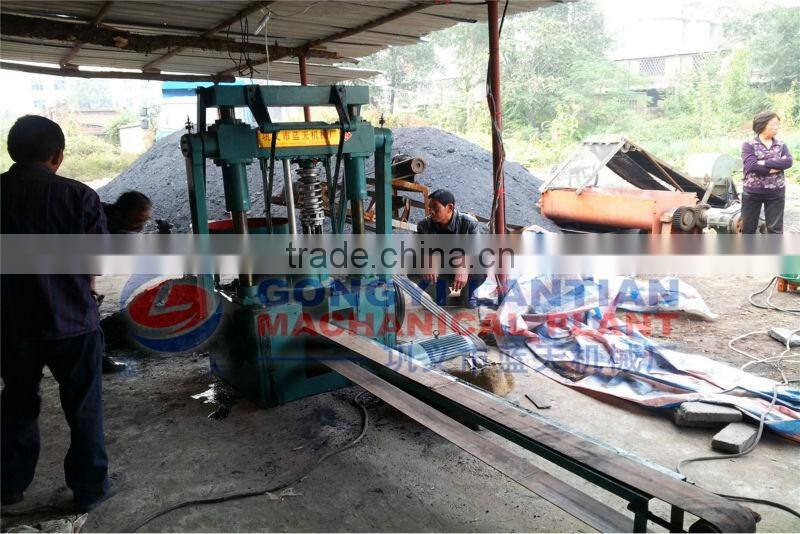 New design long burning time coal briquette production line