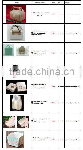 Chinese food packaging box with design templates