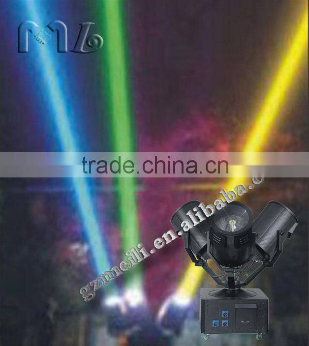 China Waterproof Stainless Outdoor 3 Heads searchlighting(3KW-7KW for each head)