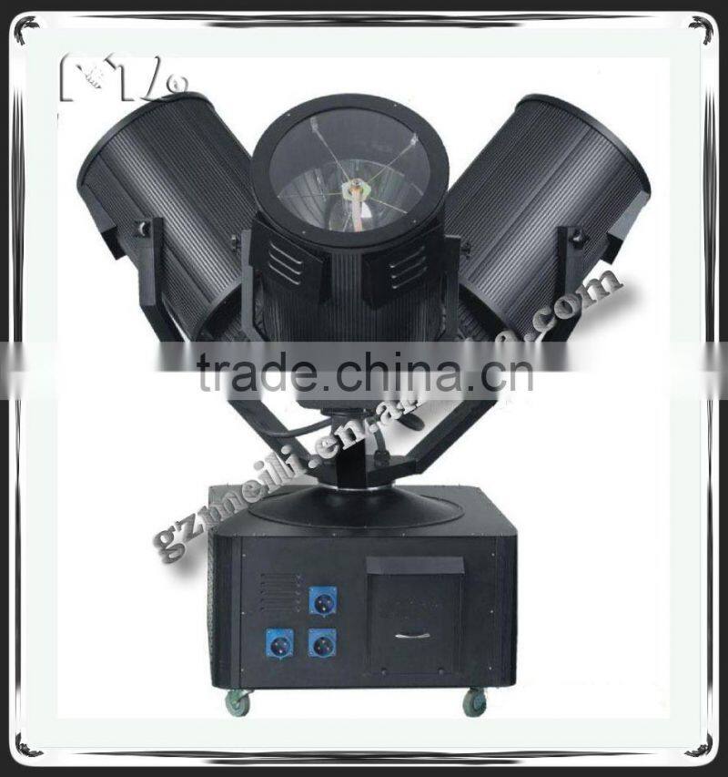 China Waterproof Stainless Outdoor 3 Heads searchlighting(3KW-7KW for each head)