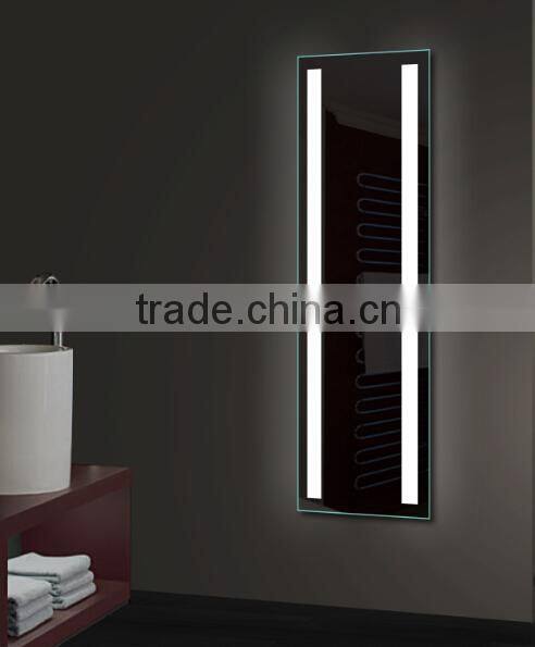 Hotel project bathroom mirror with LED light full length for dressing room