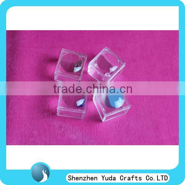 square clear bug magnifying plastic box, wholesale magnifier box for scientific use