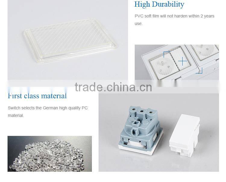 French multiple power wall switch and socket SP-2FRS