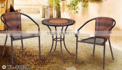 metal square mosaic garden furniture