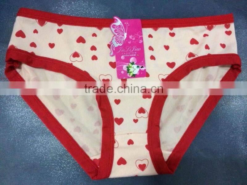 Cheap Price Poly Cotton Girl Briefs