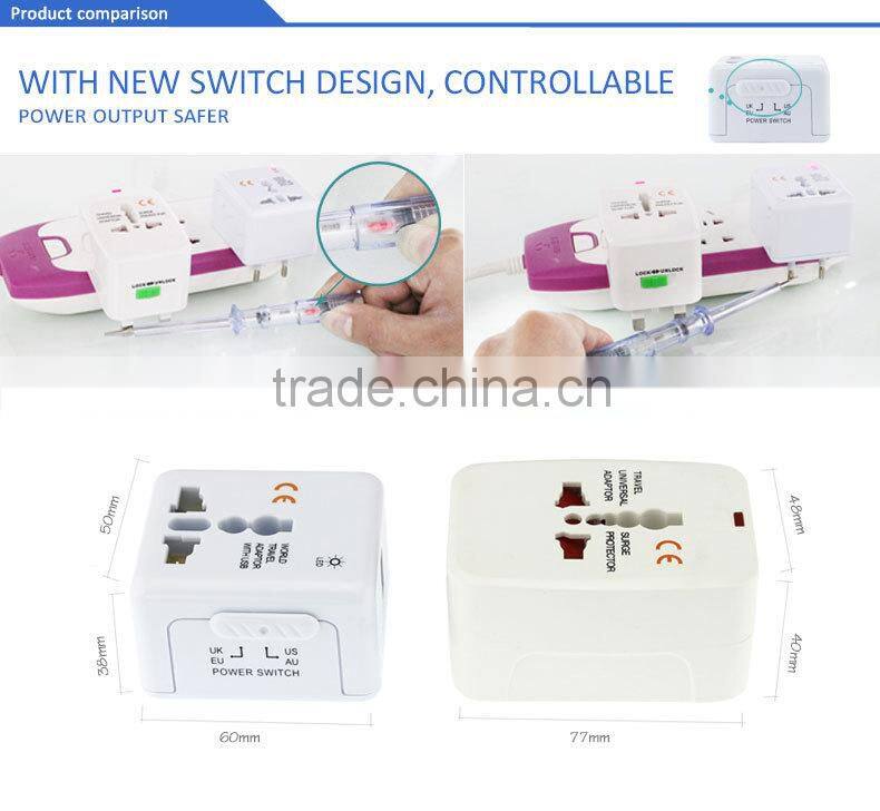 Easy to take Mini Universal Travel Adapter with USB Charger