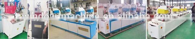 Four head welding UPVC profile window door making machine