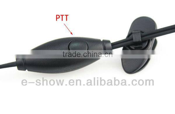 New Black 2 PIN Ear Rod Headphone for Motorola Radio Two-way Radios GP88 GP300 GP2000 P040 PRO1150