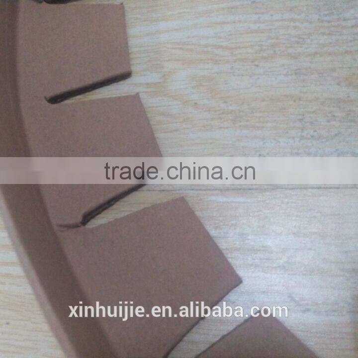 paper and pulp material and edge protector puzzel cut v cut type round edge protector