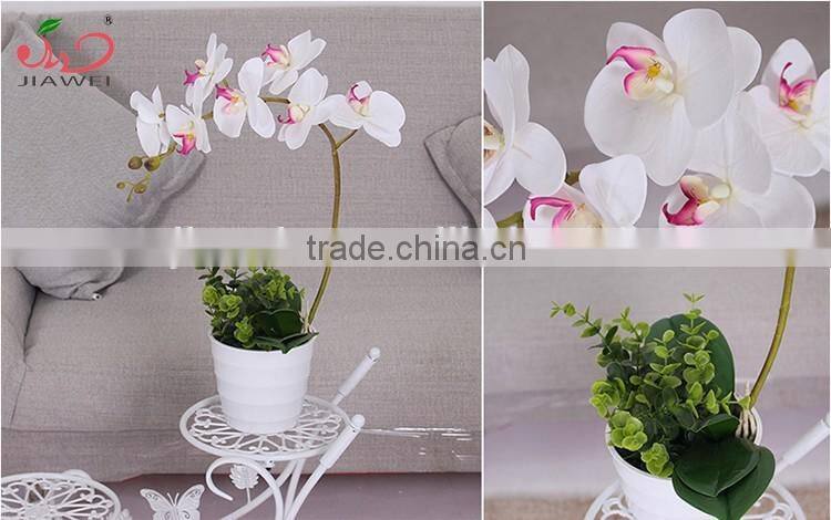 China cheap wholeasale artificial plant butterfly orchid flower garden decoration