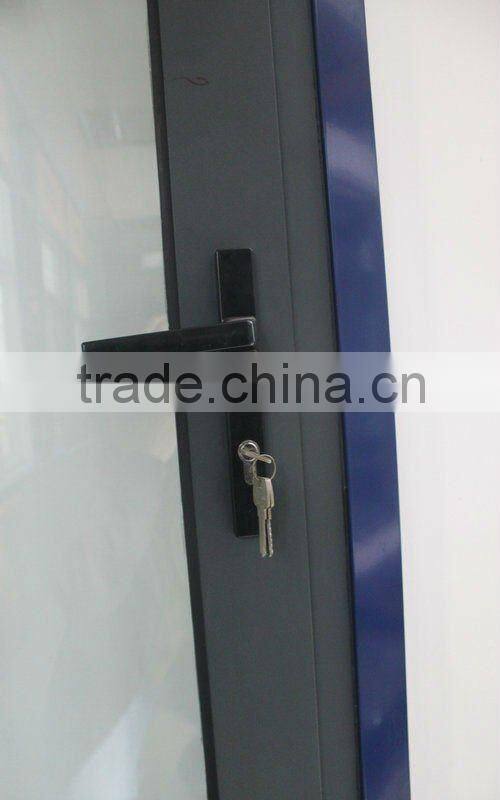 Durable 1.4mm profile grey aluminium casement door